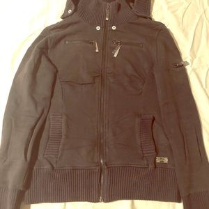 Black zipper hoodie